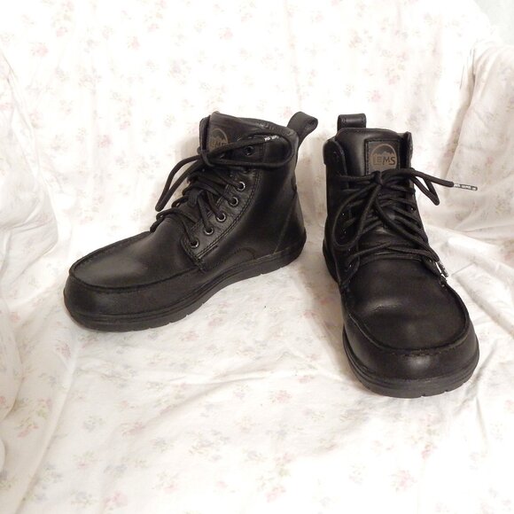 Lems Boulder Boot Waterproof Black Leather Womens (8) 9 Mens 7.5 barefoot wide - Picture 1 of 16